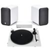 Pro-Ject Primary E Turntable + Q Acoustic M20 HD Wireless Speakers in White