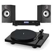 Pro-ject Debut Carbon Evo + Rotel A11 Amplifier + B&W 607 S2 Bundle 