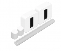 Sonos 5.2.2 Surround Set with Sonos Arc Soundbar, 2 x Sub Gen 3 Subwoofers &amp; 2 x One SL Speakers - White