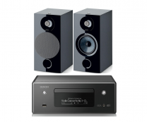 Denon CEOL N11DAB Hi-Fi-Network CD Receiver with HEOS + Focal Chora 806 - 2-Way Bookshelf Loudspeaker (Pair)