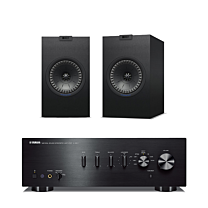 Yamaha A-S501 Stereo Amplifier + KEF Q150 Bookshelf Speaker