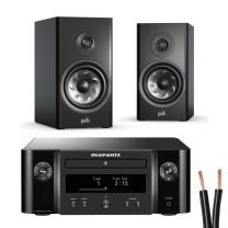 Marantz Melody (M-CR412) HiFi System + Polk R100 Compact Bookshelf Speaker
