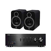 Yamaha A-S501 Stereo Amplifier + Q Acoustics 3030i - Bookshelf Speakers