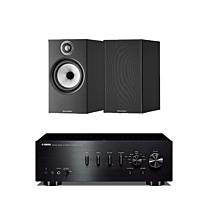 Yamaha A-S701 Stereo Amplifier + Bowers & Wilkins 606 S2 Anniversary Edition Standmount Speaker