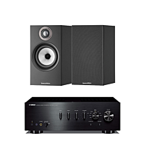 Yamaha A-S701 Stereo Amplifier + Bowers & Wilkins 607 S2 Anniversary Edition Bookshelf Speaker