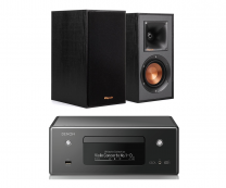 Denon CEOL N11DAB Hi-Fi-Network CD Receiver with HEOS + Klipsch R-41M Bookshelf Speakers
