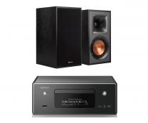 Denon CEOL N11DAB Hi-Fi-Network CD Receiver with HEOS + Klipsch R-51M Bookshelf Speakers