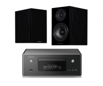 Denon CEOL N11DAB Hi-Fi-Network CD Receiver with HEOS + Wharfedale - Diamond 12.2 Speakers
