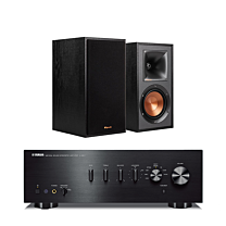 Yamaha A-S501 Stereo Amplifier + Klipsch R-51M Bookshelf Speakers