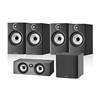 Bowers & Wilkins 606 & 607 + HTM6 S2 Centre speaker with ASW608 Subwoofer - Black