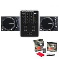Twin Reloop RP-1000 MK2 + Reloop RMX-10BT + FREE DJ Vinyl Cleaning Kit