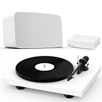 Pro-Ject Debut Carbon Evo Premium Turntable + Sonos Five Bundle in White