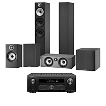 Denon AVC-X6700H Premium 8K 11.2 channel AV Surround Amplifier with Bowers & Wilkins 603 & 602 S2 + HTM6 S2 Anniversary Edition + ASW608 Subwoofer 