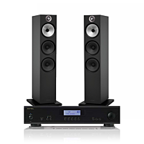 Rotel A11 Integrated Amplifier with Bowers & Wilkins 603 S2 Anniversary Edition Floorstanding Speakers