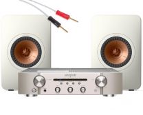 Marantz PM6007 + KEF LS50 META Bundle - Silver / White