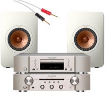 Marantz PM6007 + Marantz CD6007 + KEF LS50 META Bundle - Silver / White