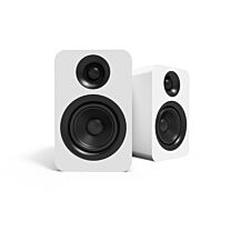 Kanto YU Passive 4" Bookshelf Speakers with 1" Silk Dome Tweeter Pair - White
