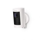 Ring Stick Up Cam Battery HD Security Camera with Two-Way Talk , Works with Alexa| White