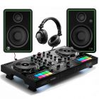 Hercules InPulse 500 - 2 Channel DJ Controller + Mackie CR4-X Speaker Bundle
