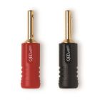 QED Screwloc ABS 4mm Banana Plugs (1 red + 1 black)