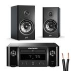 Marantz Melody (M-CR412) HiFi System + Polk R100 Compact Bookshelf Speaker