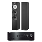 Yamaha A-S501 Stereo Amplifier + Bowers & Wilkins 603 S2 Anniversary Edition Floorstanding Speakers