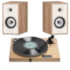 Pro-Ject Juke Box S2 All In One Turntable + Triangle Borea BR02 Bookshelf Speakers - Walnut