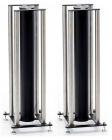 Custom Design FS 104 Signature Speaker Floor Stands - Black / Brushed Chrome