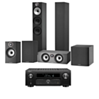 Denon AVC-X6700H Premium 8K 11.2 channel AV Surround Amplifier with Bowers & Wilkins 603 & 602 S2 + HTM6 S2 Anniversary Edition + ASW608 Subwoofer 