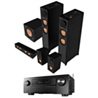 Denon AVR-X2700H 8K 7.2 channel AV Surround Amplifier + Klipsch Reference II R-605FA 5.1.2 Dolby Atmos Home Theatre System