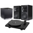 Pro-Ject Debut Carbon Evo Turntable + Klipsch - The Fives + R-8SW Subwoofer Bundle
