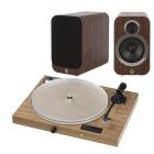 Pro-Ject Juke Box S2 Premium Turntable + Q Acoustics 3020i in Walnut