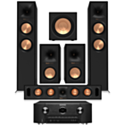 Marantz SR6015 9.2ch 8K UItra HD AV Receiver with HEOS Built-In & Voice + Klipsch Reference II R-605FA 5.1.2 Dolby Atmos Home Theatre System 2