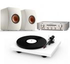 Mineral Edition Bundle - KEF LS50 Meta Speakers + Debut Carbon Evo Turntable + Marantz PM6007
