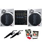 Twin Technics SL-1200 MK7 + Reloop RMX-60i Mixer - Direct Drive DJ Turntable Bundle