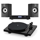 Pro-ject Debut Carbon Evo + Rotel A11 Amplifier + B&W 607 S2 Bundle 