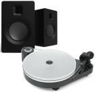 Pro-Ject RPM 5 Carbon Turntable + Kanto TUK Active Bluetooth Speaker Bundle - Black