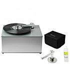 Pro-Ject VC-S2 ALU - Premium Vinyl Record Cleaning Machine Bundle with 7" Arm adapter. Liquid and Cover