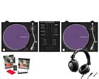 Twin Glorious VNL-500 USB Direct Drive Turntable+ Reloop RMX-10BT Mixer Bundle