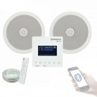 Adastra WA-215 Wall Mount Amplifier with USB/SD/FM Bluetooth + Speaker Bundle