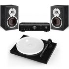 Pro-Ject X1 + Denon PMA-600NE + Dali Spektor 2 Speaker Bundle - Black