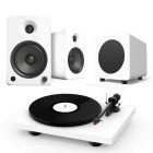 Pro-Ject Debut Carbon Evo Turntable + Kanto YU6 + SUB6 Bundle in Matt White